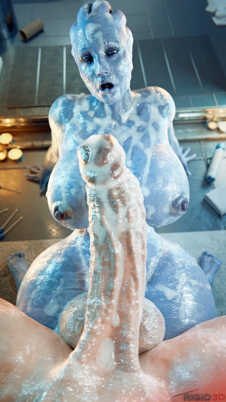 Rigid3D -  Looks like Shep completely ruined Liara's shower (Mass Effect) 3D Porn Comic