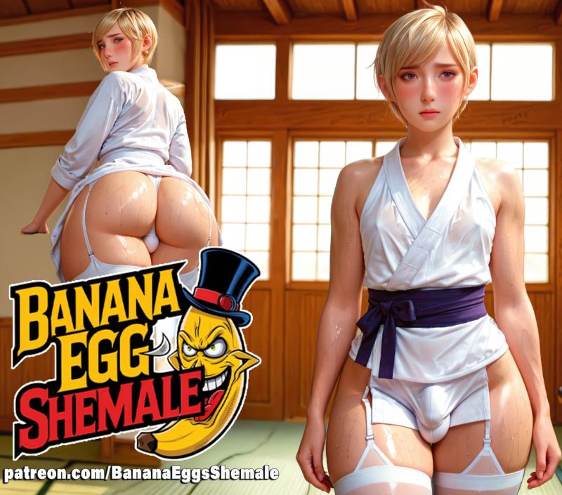 Banana eggs - Sexy Judoka AI Porn