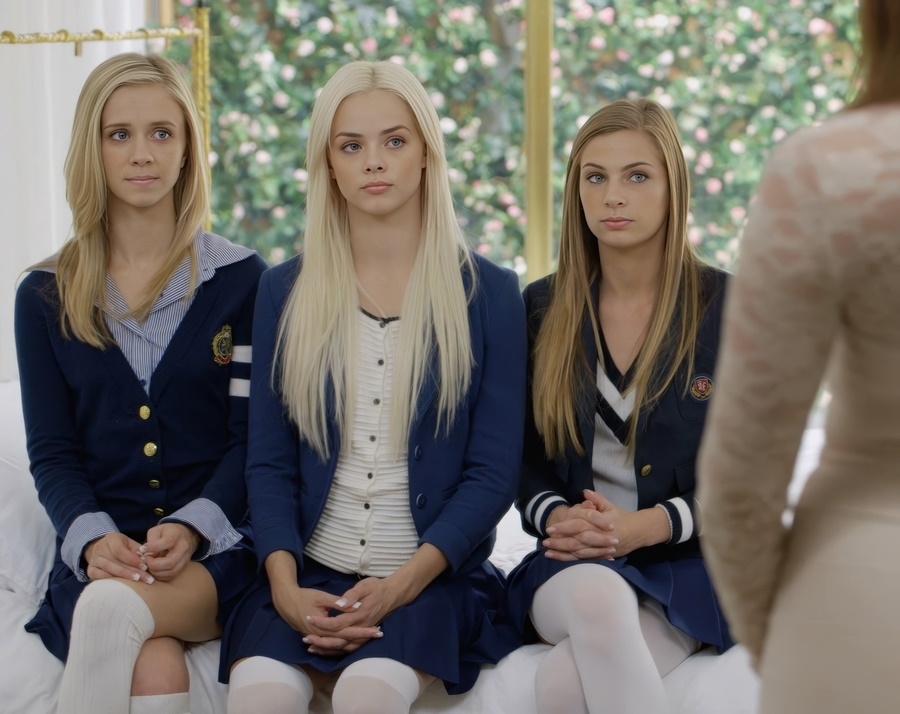 Elsa Jean, Rachel James, Sydney Cole Three Decent Students From A Prestigious University Want Debauchery And Fucking With A Big Dick