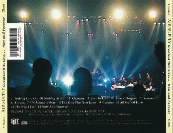Air Supply - Greatest Hits Live... Now and Forever (1995) (Lossless + 320)