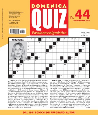 Domenica Quiz N.44 - 13 Novembre 2025