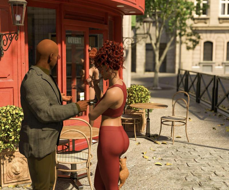 KntMD - AT CAFE 3D Porn Comic