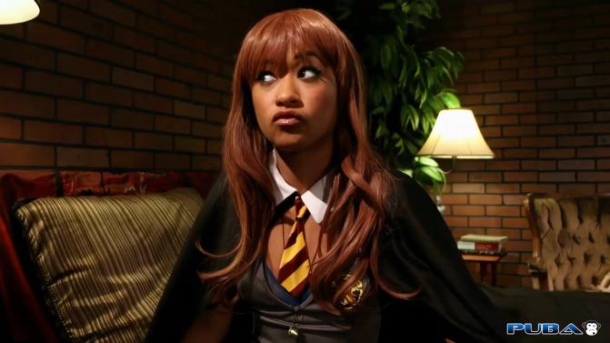 Skin Diamond - Skin dressed as Harry Potter gets fucked hard