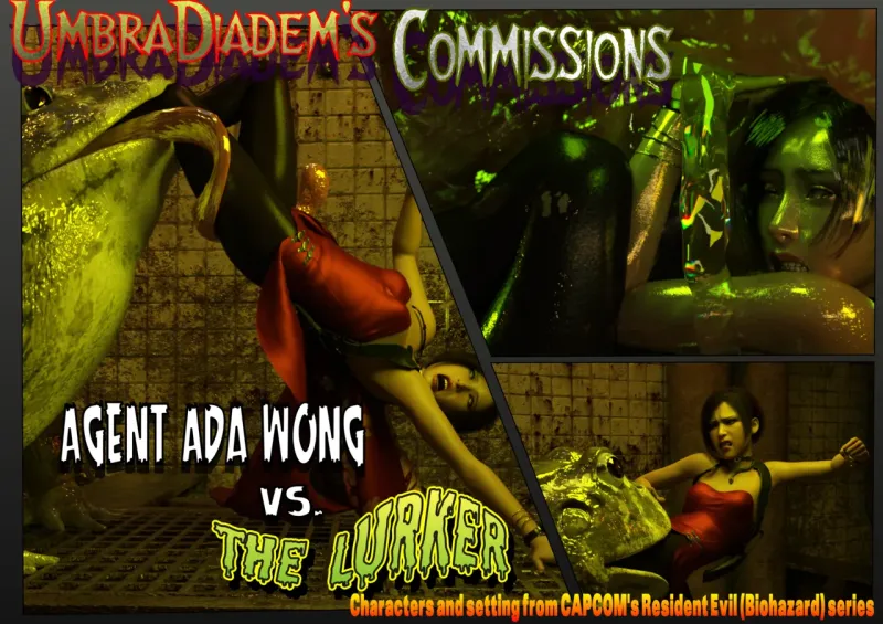 [Umbradiadem] Ada Wong vs the Lurker 3D Porn Comic