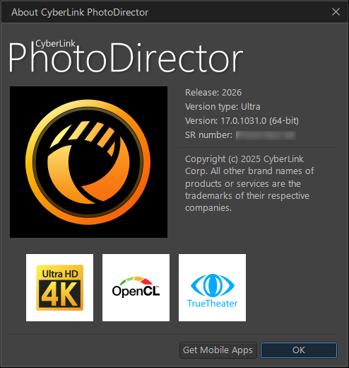 CyberLink PhotoDirector Ultra 2026 v17.0.1031.0