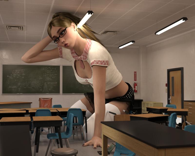 Darkesthour55 - Classroom 3D Porn Comic