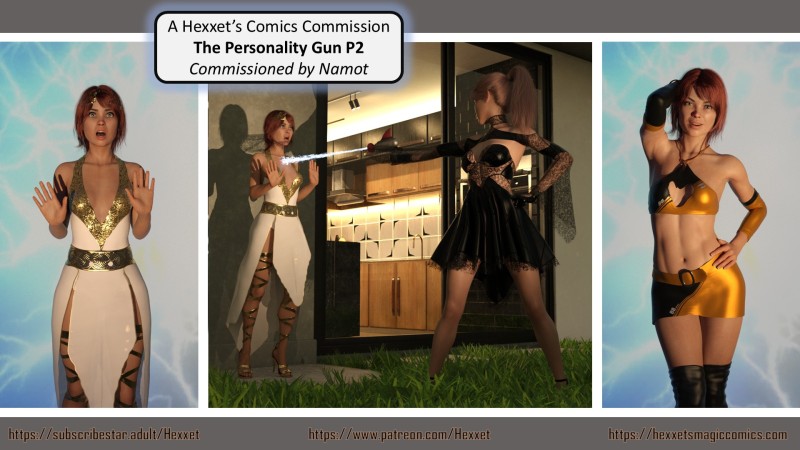 Hexxet - The Personality Gun 1-2 3D Porn Comic