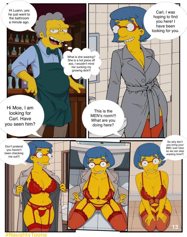 NaughtyToons - Broke and Divorced - The Luann van Houten Story Porn Comics / AI Porn