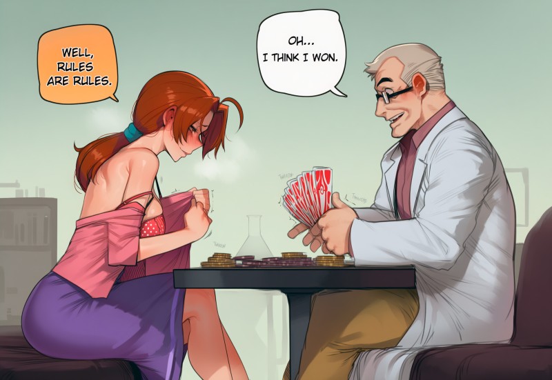 [Hoorpy] Delia Plays Strip Games with Professor Oak AI Porn