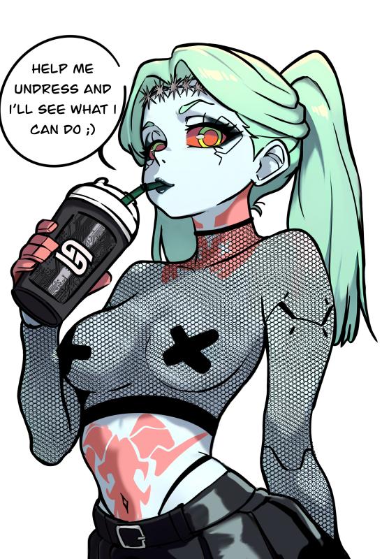 Redpostit - Cyberpunk: Edgerunners - E-Goth Rebecca AI Porn