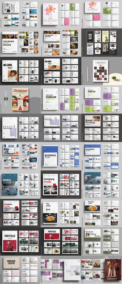30 Indesign Templates Bundle 40