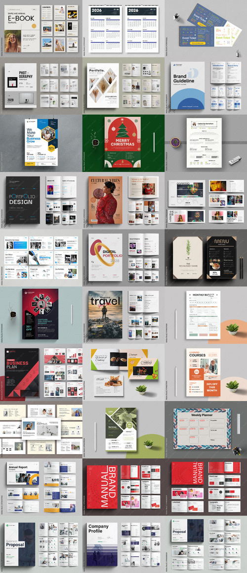 30 Indesign Templates Bundle 44