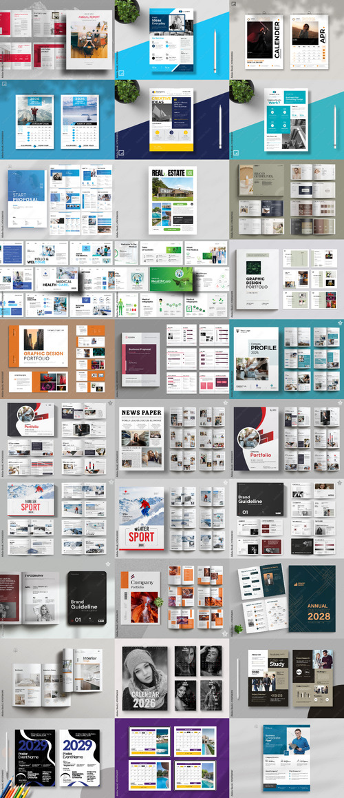 30 Indesign Templates Bundle 46