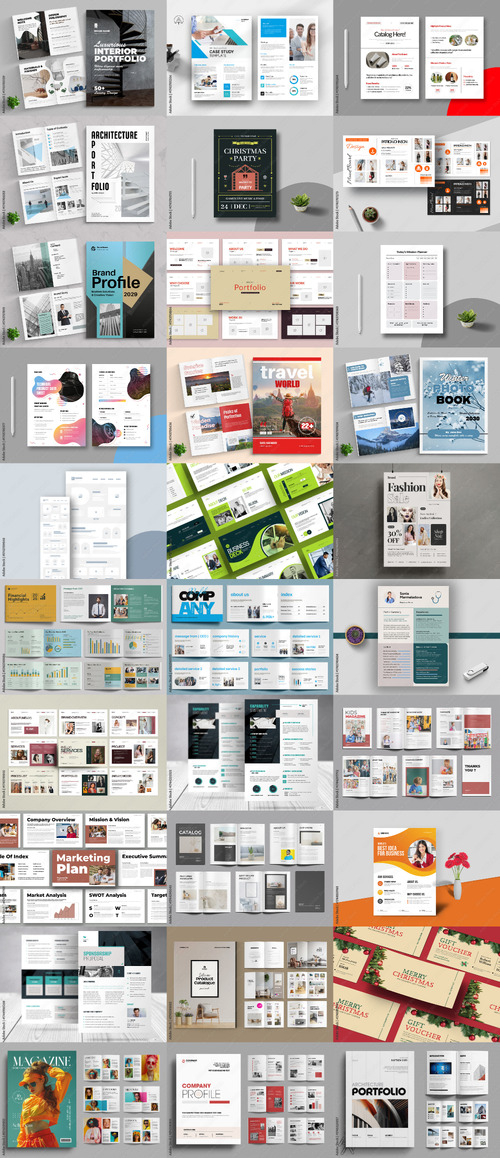30 Indesign Templates Bundle 45