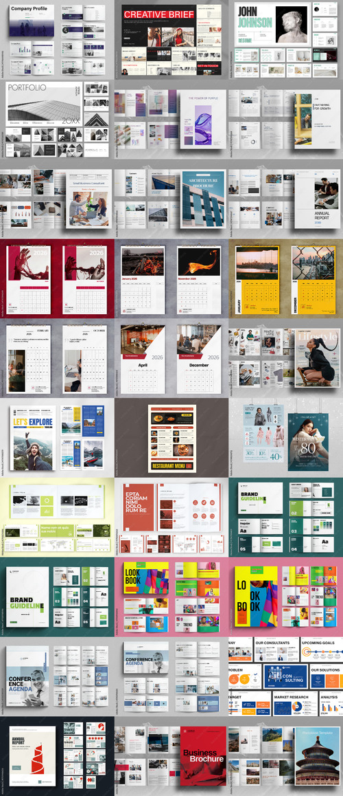 30 Indesign Templates Bundle 43