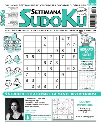 Settimana Sudoku N.1057 - 14 Novembre 2025