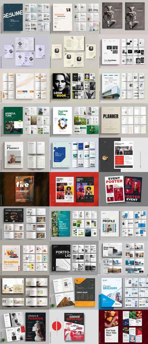 30 Indesign Templates Bundle 52