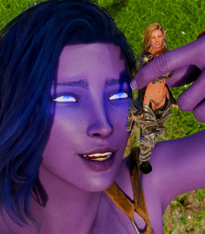 DKMariska - Night Elf's Breakfast 3D Porn Comic