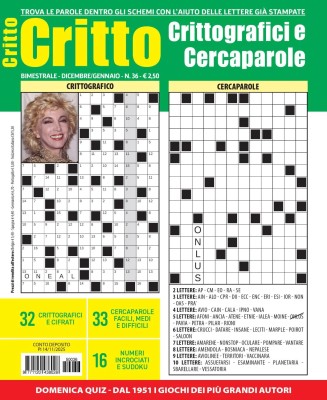 Crittografici & Carcaparole N.36 - Dicembre 2025 - Gennaio 2026