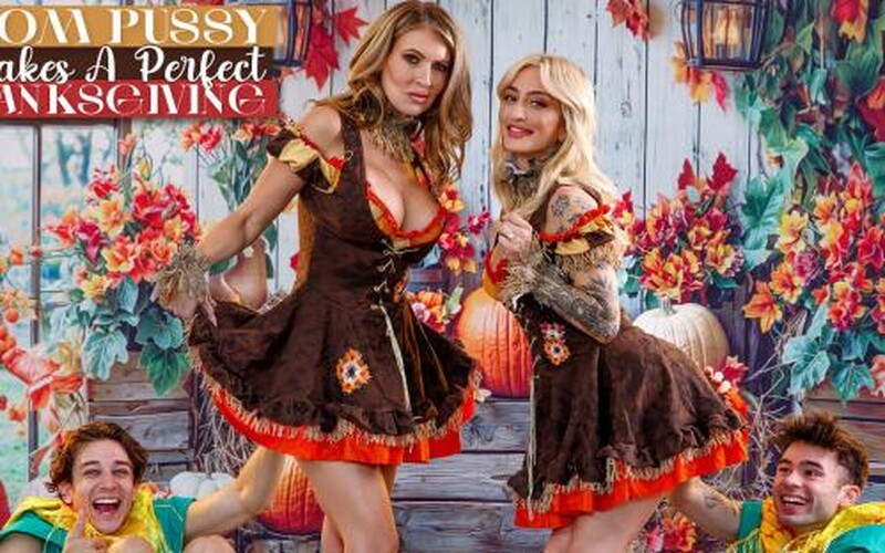 Gigi Dior, Kathryn Mae - Mom Pussy Makes A Perfect Thanksgiving [FullHD 1080P]  (MomSwapped)