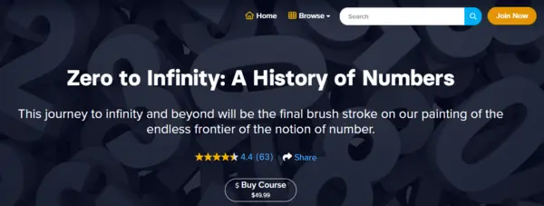 TTC – Zero to Infinity A History of Numbers