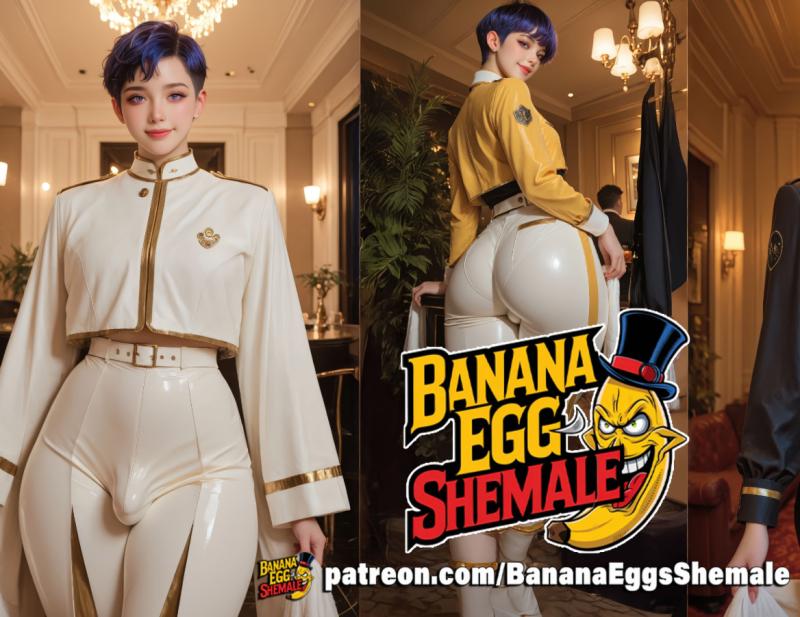 Banana Eggs - A beautiful Hotel Luggage Carrier AI Porn