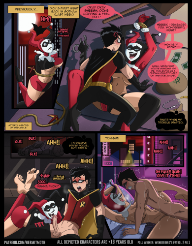 HermitMoth - Harley x Robin: Wonderbird's Patrol 2 (Batman) Porn Comics