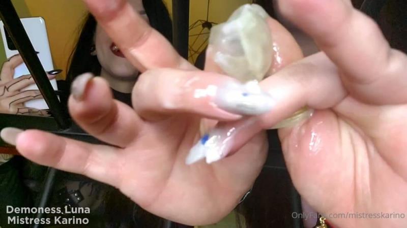 Mistress Karino - We Locked You In Our Cage To Get Out Of It You Have To Comp [FullHD 1080P]