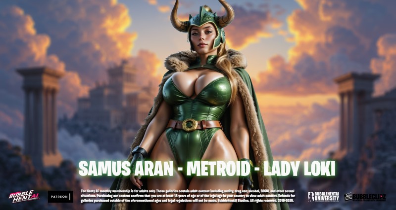 [BubbleHentAI] Samus Aran - Metroid - Lady Loki AI Porn