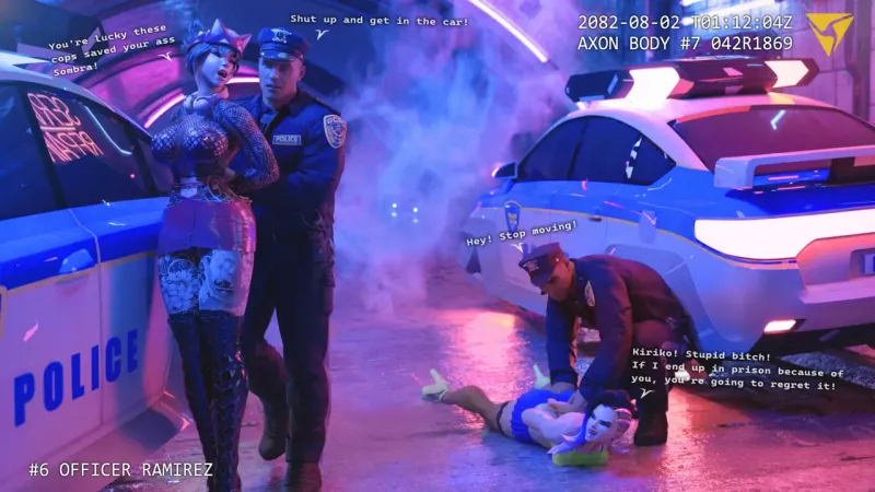 [Lewdink] Kiriko & Sombra - Overwhore catfight 3D Porn Comic