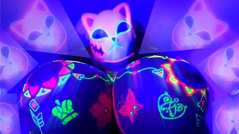 LilyKoti - HENTAI TITFUCK CHALLENGE! Mind-blowing NEON COSMOTITS | LilyKoti [FullHD 1080P]