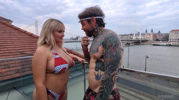 Lana Wolf - Huge Natural Tits Blonde Lana Wolf Follows The Rainbow To Threesome [FullHD 1080p]