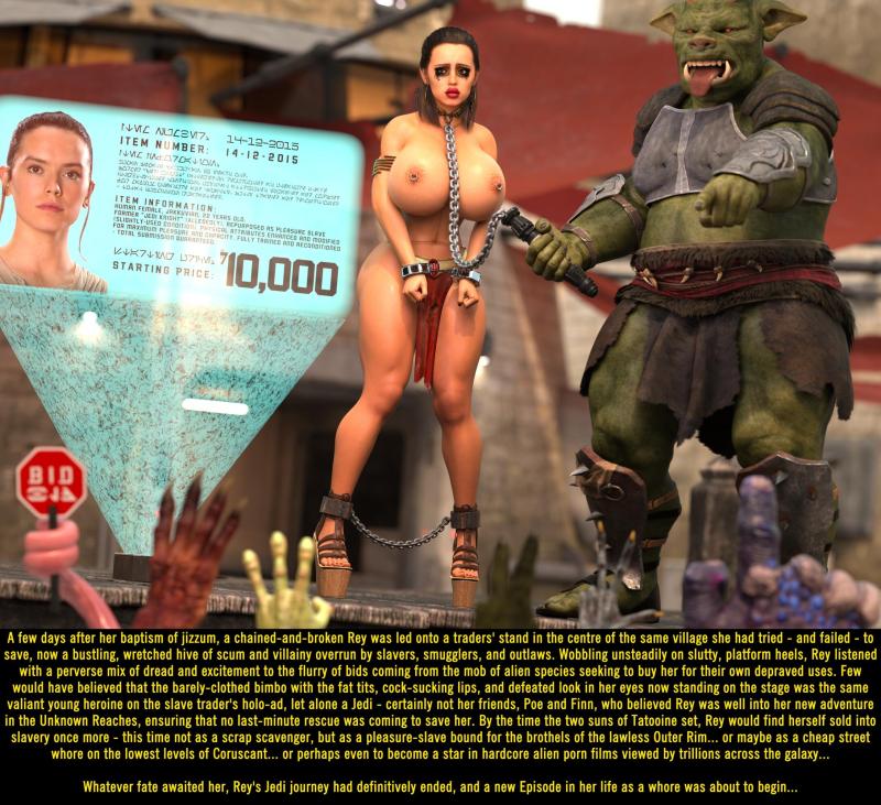 Fiddlestix3DX - Star Whores: Episode 1 - Rey Starfucker (Star Wars) 3D Porn Comic