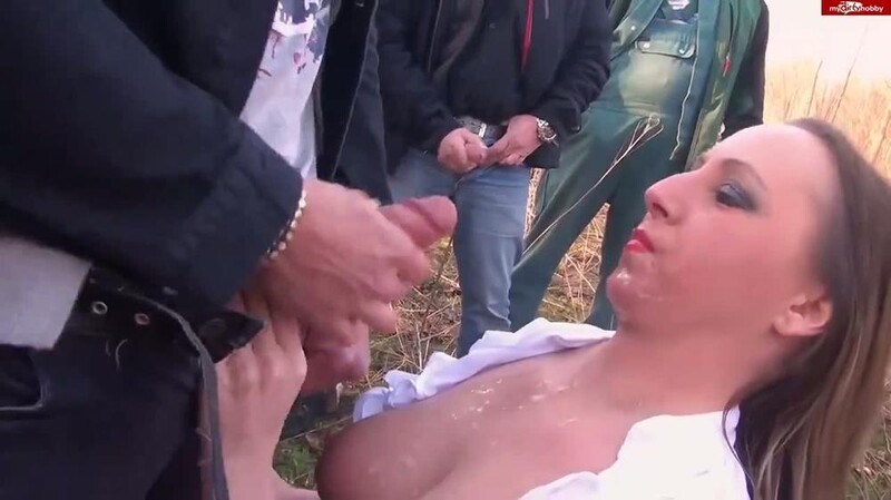 NatalieAlba - Public Bukkake [HD 720P]  (MyDirtyHobby)