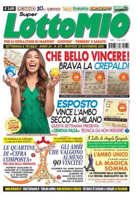 Lottomio di Martedi N.972 - 25 Novembre 2025
