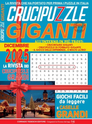 Crucipuzzle Giganti N.52 - Dicembre 2025