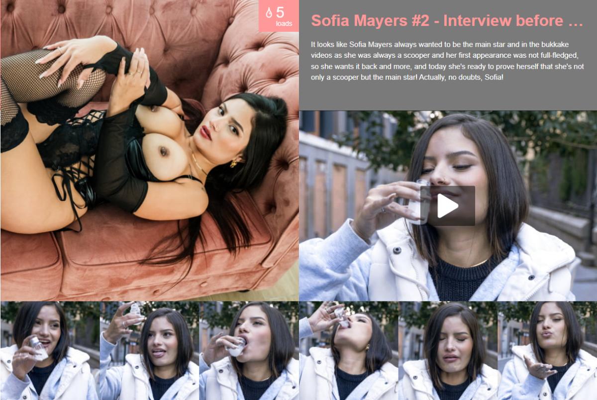 Sofia Mayers #2 - Interview before Bukkake
