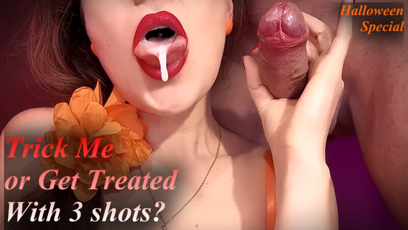 Mona and Alex - MILF Halloween Handjob: "Trick or Treat" Dirty Talk Cum Play with 3 Creamy Treats [FullHD 1080P]