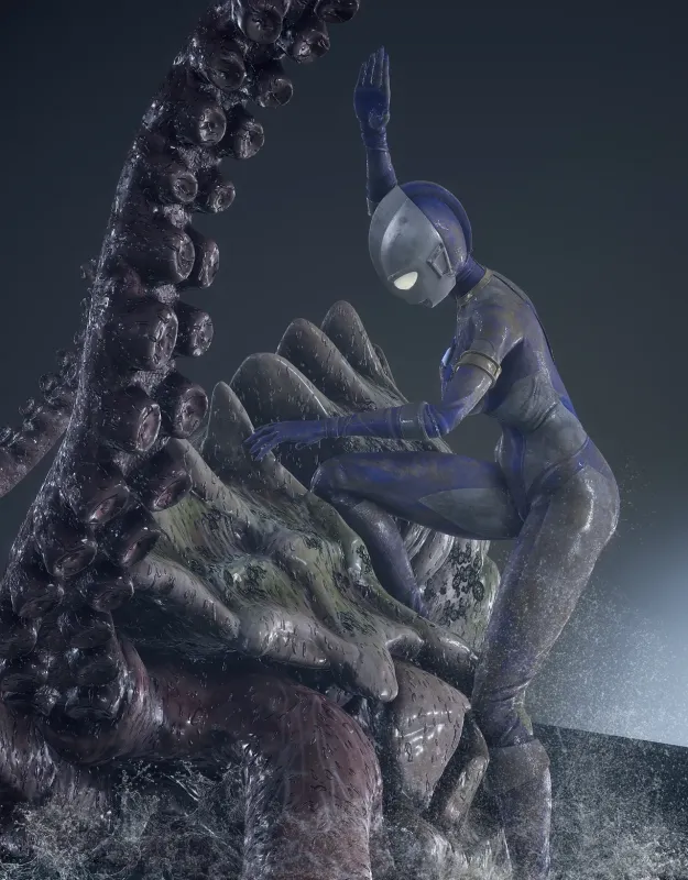 [sakumi_IK] In the water 3D Porn Comic