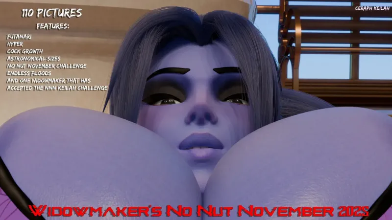 [Ceraph Keilah] Widowmaker's No Nut November 2025 3D Porn Comic