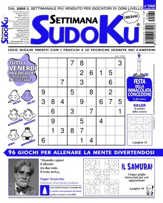 Settimana Sudoku N.1060 - 5 Dicembre 2025