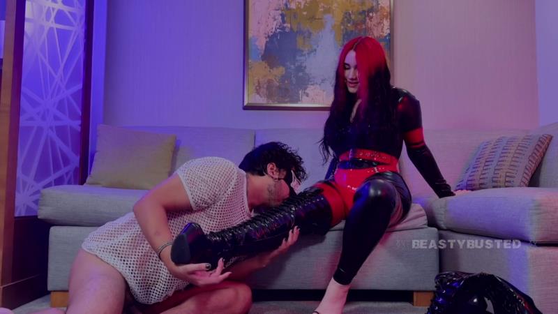 BeastyBusted - Lexies SADISTIC and Sexy Latex Ballbusting - Boots Barefoot CBT [FullHD 1080P]