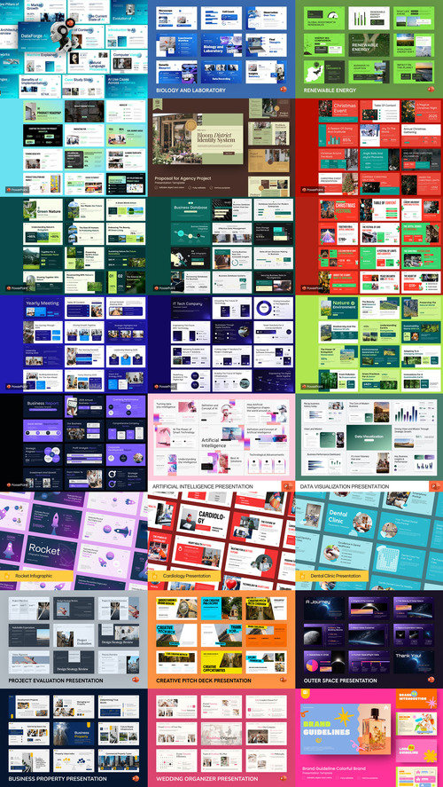 24 PowerPoint Templates Bundle 53