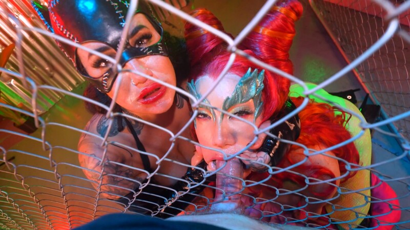 Little Puck &  Arabelle Raphael - Big Titty Cocksuckers 4K [4K 2160P]