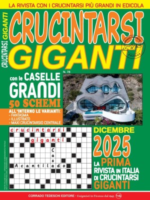 Crucintarsi Giganti N.78 - Dicembre 2025