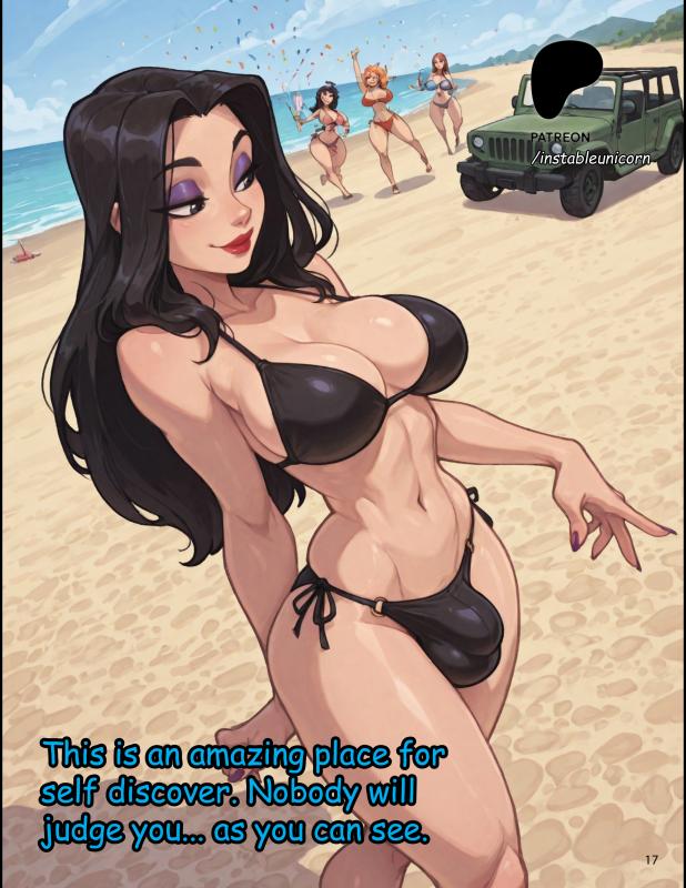 Instableunicorn - The beach AI Porn