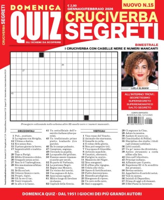 Cruciverba Segreti - Gennaio-Febbraio 2026