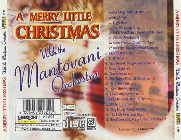 Mantovani & His Orchestra - A Merry Little Christmas With the Mantovani Orchestra (2001) (Lossless + 320)
