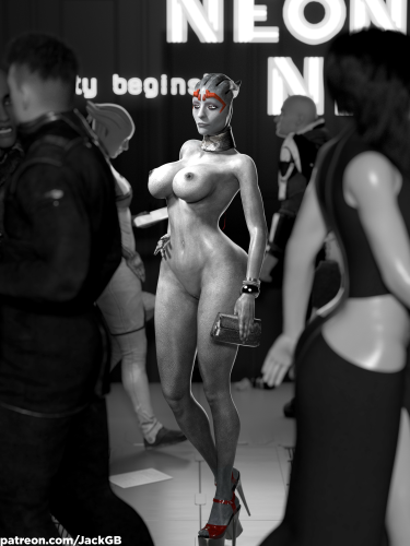 JackGB - Lady in Red (Mass Effect) 3D Porn Comic