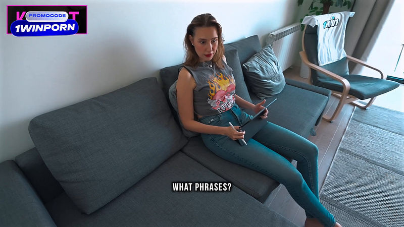 Step Sister Learn English For Webcam Show And Ask Step Brother To Help With Sexy Phrases Kisscat (Onlyfans) FullHD 1080p